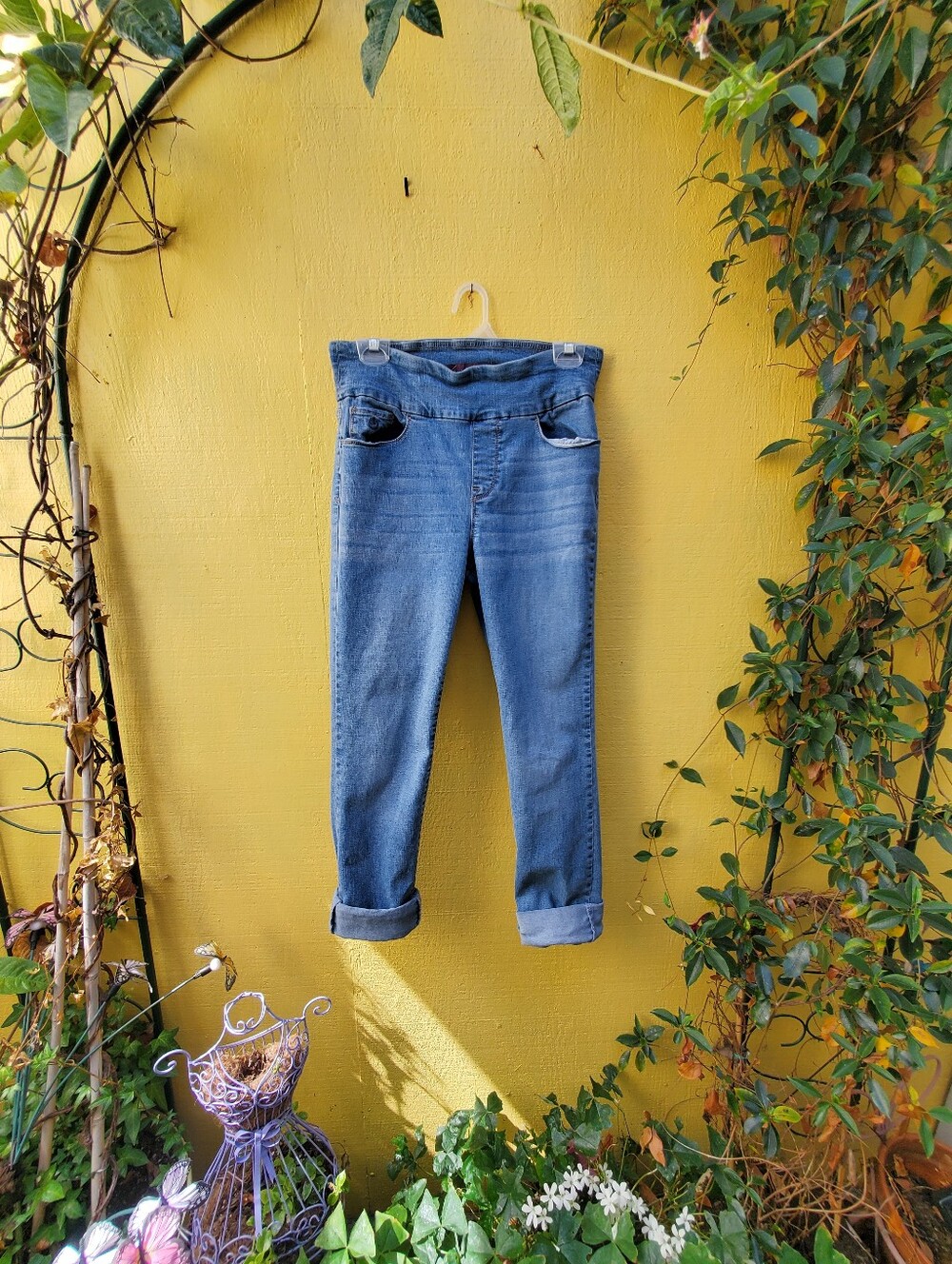 Gloria Vanderbilt Light Blue Boyfriend Stretch Jeans